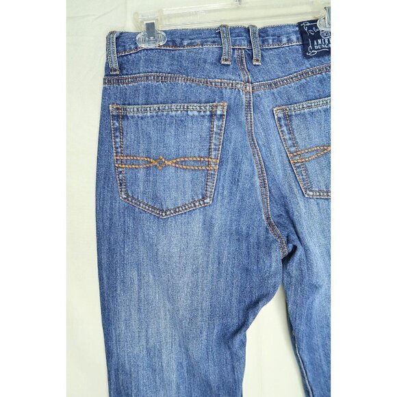 Oleg Cassini American Dungarees Straight Blue Jeans Dark Wash Mens Size 34x29.5 - Picture 7 of 13